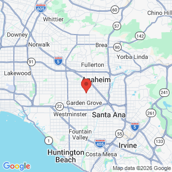 Map to Anaheim Smile Center office in Anaheim, CA