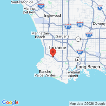 Map to South Bay Endodontics Dental Practice office in Torrance, CA