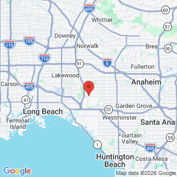 Map to Montage Dentistry office in Los Alamitos, CA