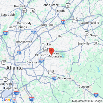 Map to  office in Stone Mountain, GA