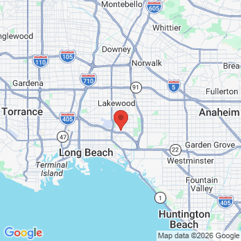 Map to Ryan J Fait DDS office in Long Beach, CA