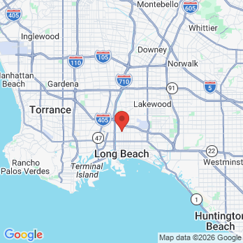 Map to Joseph L. McQuirter, DDS, Inc office in Long Beach, CA