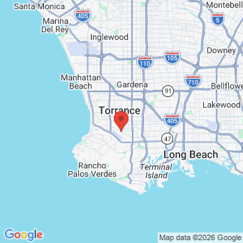 Map to Crossroads Dental Group office in Torrance, CA