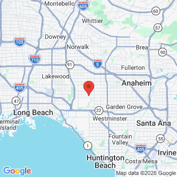 Map to Los Alamitos Clinic office in Cypress, CA