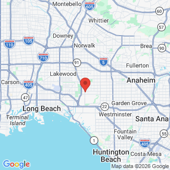Map to Center Plaza Dentistry office in Los Alamitos, CA