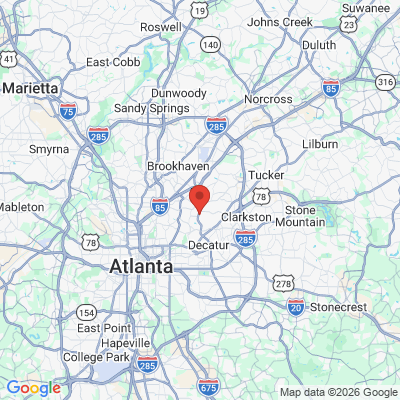 Map to  office in Decatur, GA