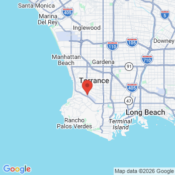 Map to South Bay Pediatric Dentistry office in Torrance, CA