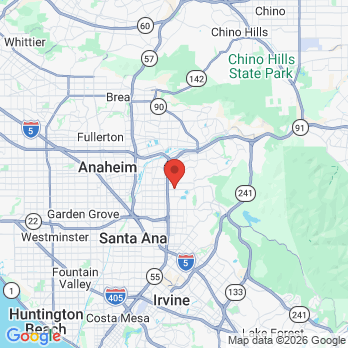 Map to R. Scott Smith DDS office in Orange, CA
