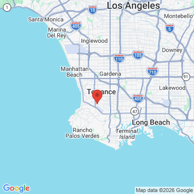 Map to Miller Family Dental office in Torrance, CA