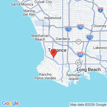 Map to Bazos Dental office in Torrance, CA