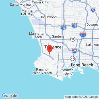 Map to SoCal Modern Dentistry  office in Torrance, CA
