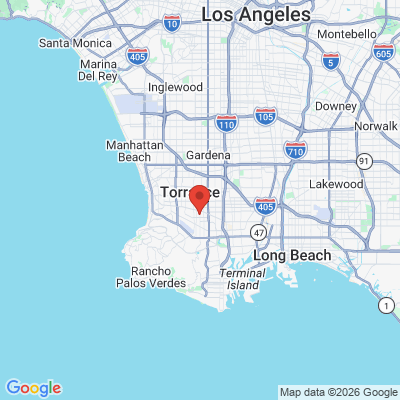 Map to Simply Smiles Dental Care office in Torrance, CA