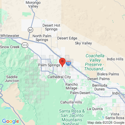 Map to Desert Dental Alternatives office in Cathedral City, CA