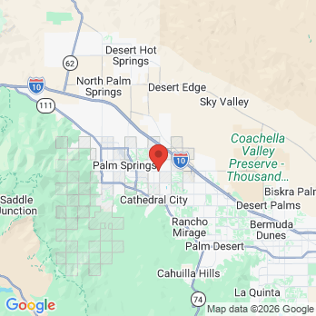 Map to precision dentistry office in Cathedral City, CA