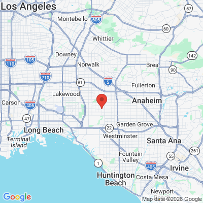Map to  office in Cypress, CA