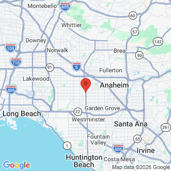 Map to Dentist office in Anaheim, CA