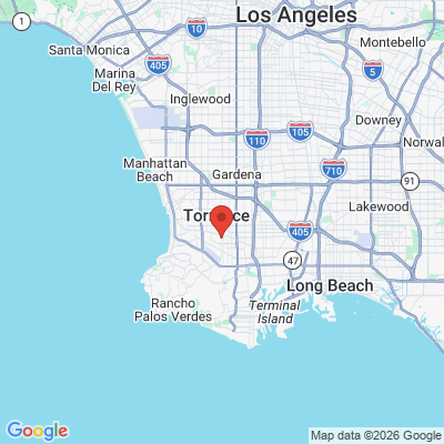 Map to Advanced Torrance Dental office in Torrance, CA