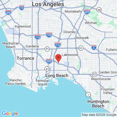 Map to Andrew R. Jung, D.D.S., Inc. office in Long Beach, CA
