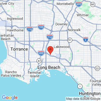 Map to Andrew R. Jung, DDS, Inc. office in Long Beach, CA