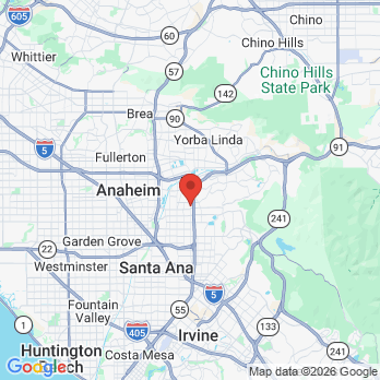 Map to Tustin Plaza Dental Group office in Orange, CA