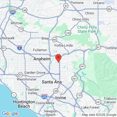Map to  office in Orange, CA