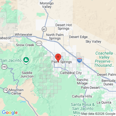 Map to Palm Canyon Dental Office office in Palm Springs, CA