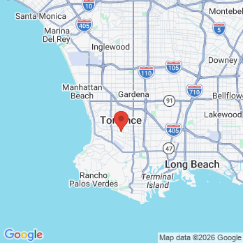 Map to Dr.Kim's Dental Group office in Torrance, CA
