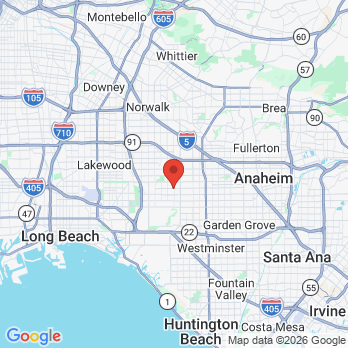 Map to Cypress Plaza Dental Group office in Cypress, CA