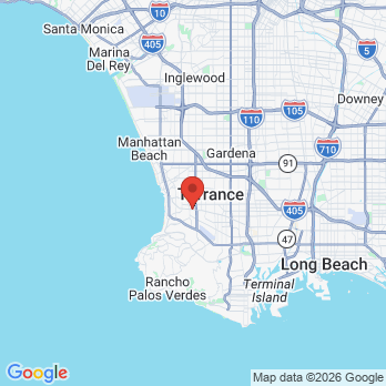 Map to Eric K Kaji, DDS office in Torrance, CA