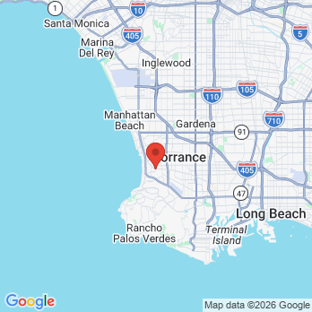 Map to Dr. Joe Dentistry office in Torrance, CA