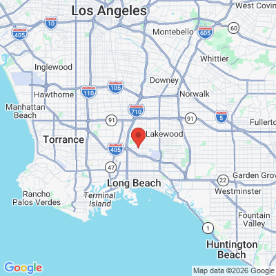 Map to Healthy Smile Long Beach office in Long Beach, CA