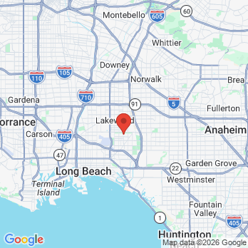 Map to Sheryl Kam DDS and Curtis Kam DDS office in Long Beach, CA