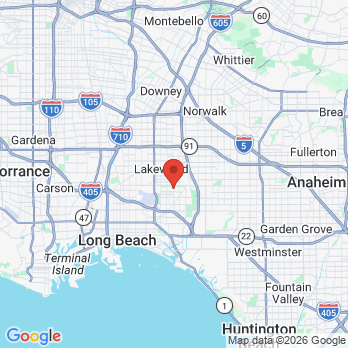 Map to Abedini Kenny DDS office in Long Beach, CA