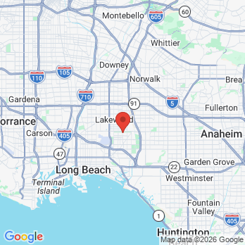 Map to Dr. Abraam Girgis office in Long Beach, CA