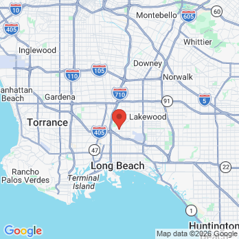 Map to Bixby Knolls Dental Group office in Long Beach, CA