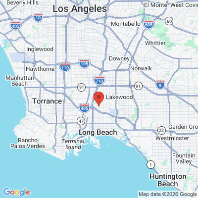Map to Bixby Knolls Dental Group office in Long Beach, CA