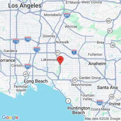 Map to  office in Hawaiian Gardens, CA