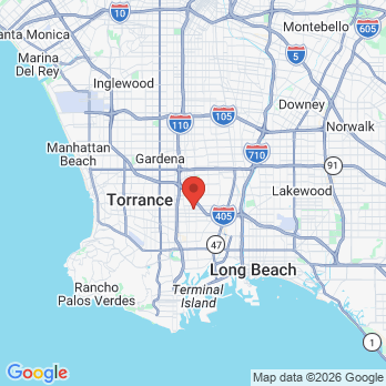 Map to Washington Dental Carson office in Carson, CA