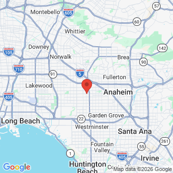 Map to yourdentist office in Anaheim, CA