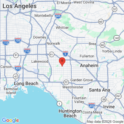 Map to  office in Cypress, CA