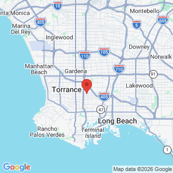 Map to Dentistcarson office in Carson, CA