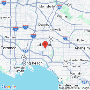 Map to Heartwell Dental office in Long Beach, CA