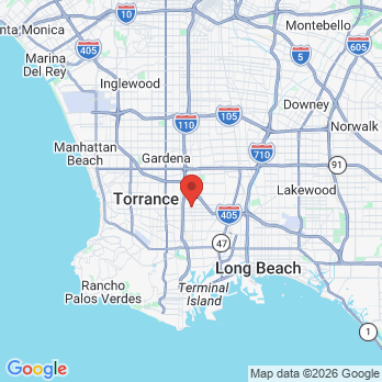 Map to Dr. Mike Oh Dentistry office in Carson, CA