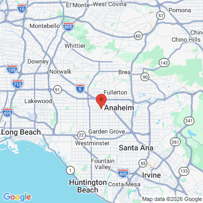 Map to  office in Anaheim, CA