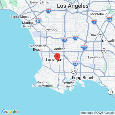 Map to Cravens Dental office in Torrance, CA