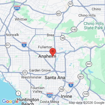 Map to Dentist office in Anaheim, CA