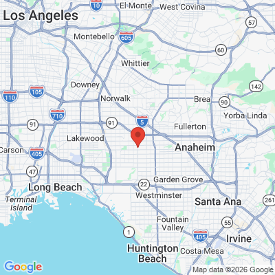 Map to Yoshikane Dental  office in Buena Park, CA
