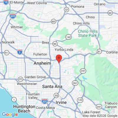 Map to orange premier dental office in Orange, CA