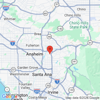 Map to Genuine Family Dentistry office in Orange, CA