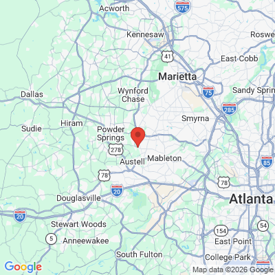 Map to  office in Austell, GA